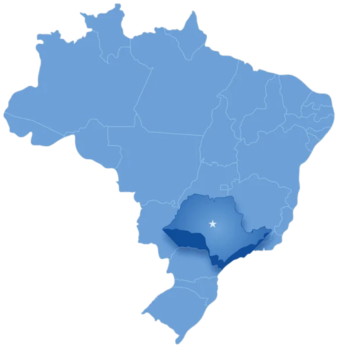 Mapa da Área de Atendimento